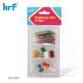 Colorful Jumbo Map Pin Set With Paper Clip